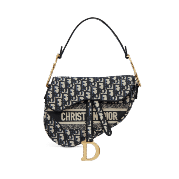 CHRISTIAN DIOR SADDLE BLACK WITH BOX