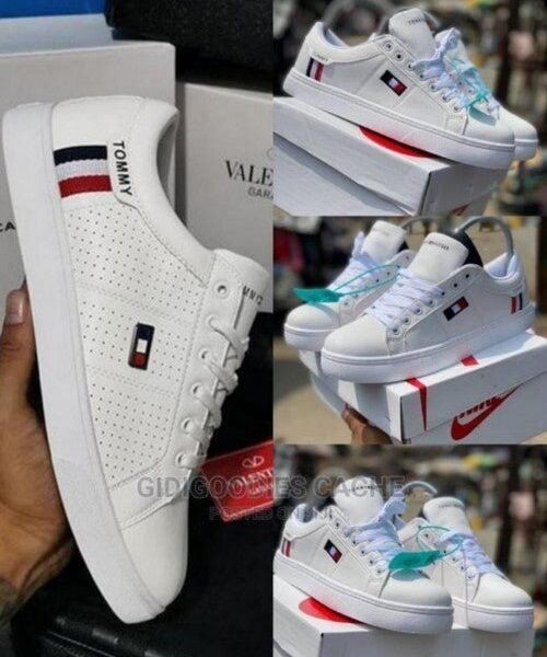 Branded TH Premium Quality White Sneakers