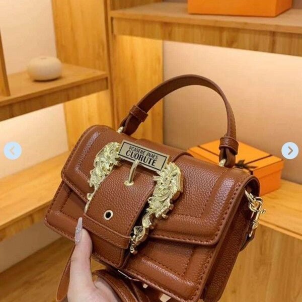 Branded VC COUTURE SAFFIANO BROWN PREMIUM BAG (VC-1110)