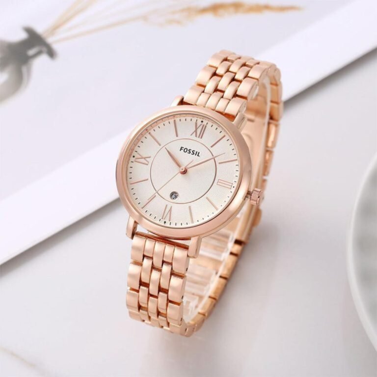 FOSSIL JACQUELINE ROSE GOLD WHITE DIAL