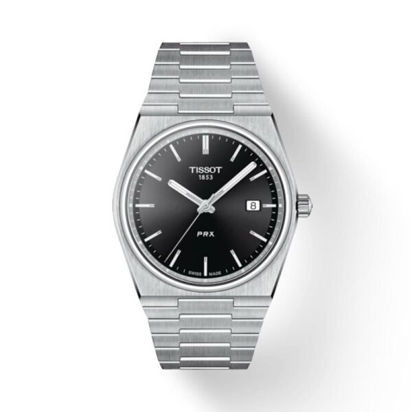 TISSOT PRX POWERMATIC BLACK DIAL WATCH