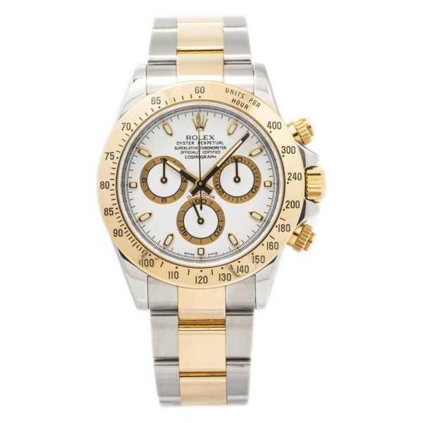 ROLEX DAY TONA GOLD SILVER AUTOMATIC WATCH FOR MEN