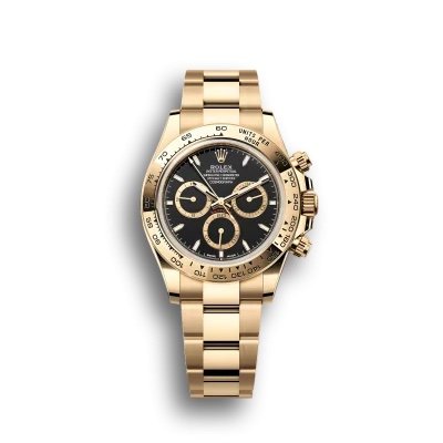 ROLEX DAYTONA AUTOMATIC GOLD BLACK WATCH FOR MEN
