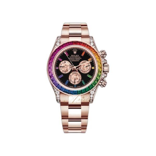 ROLEX OYSTER PERPETUAL RAINBOW ROSEGOLD