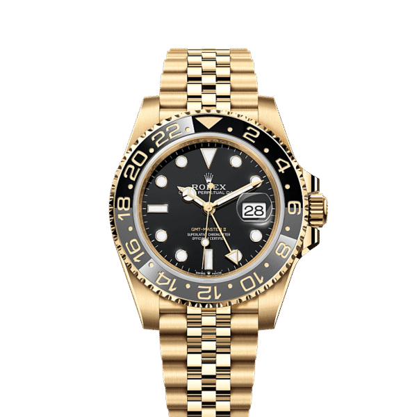 ROLEX GMT MASTER BLACK GOLD AUTOMATIC WATCH
