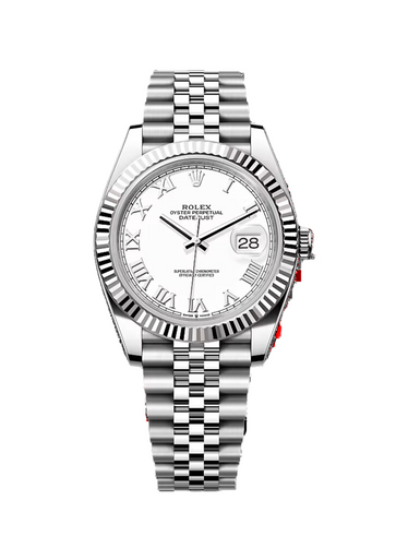 ROLEX DATEJUST SILVER WHITE AUTOMATIC WATCH