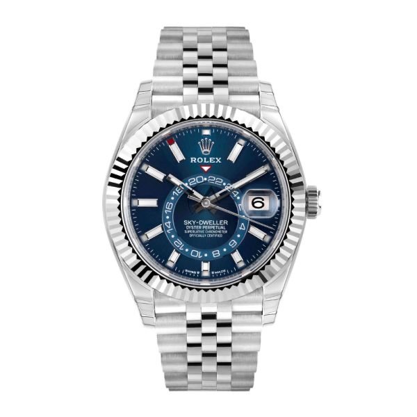 ROLEX SKY DWELLER BLUE AUTOMATIC JUBILEE MEN'S WATCH