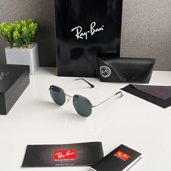 Rayban hexa silver black 3548