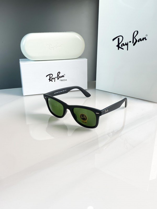 RAYBAN BLACK GREEN 2140