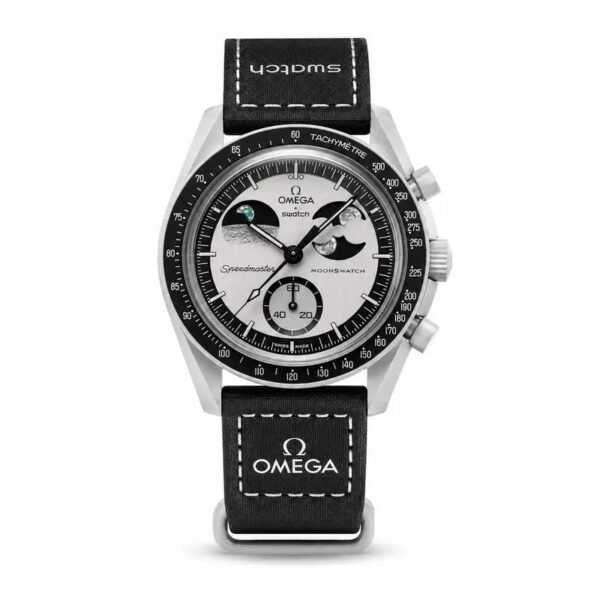 Swatch x Bioceramic Moonswatch Mission to the Super Black Moonphase